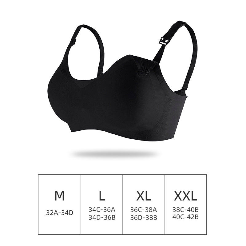 Comfortable laser cutting seamless breast feeding bra wire free nursing bra maternity