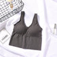 Autumn new listing v neck push up camisole ladies wireless underwear girls breathable vest bra