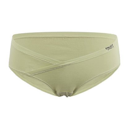 Large size maternity panties combed cotton pregnancy underwear low waist cross-criss breathable pregnancy briefs