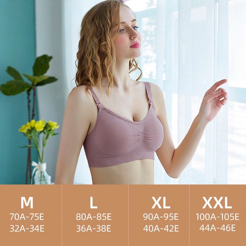 High Quality Plus Size Nursing Bra Breathable Women Breastfeeding Underwear Seamless Maternity Bra Push Up