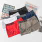 New Japanese Style Seamless Men's Boxer Briefs Letters Print Sports Running Boxer Shorts Male Mid-waist Panties