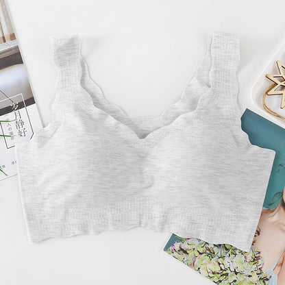 New Arrival Modal One-piece Underwear Vest-style Wire-free Bralette Sports Yoga Running Bra for Women