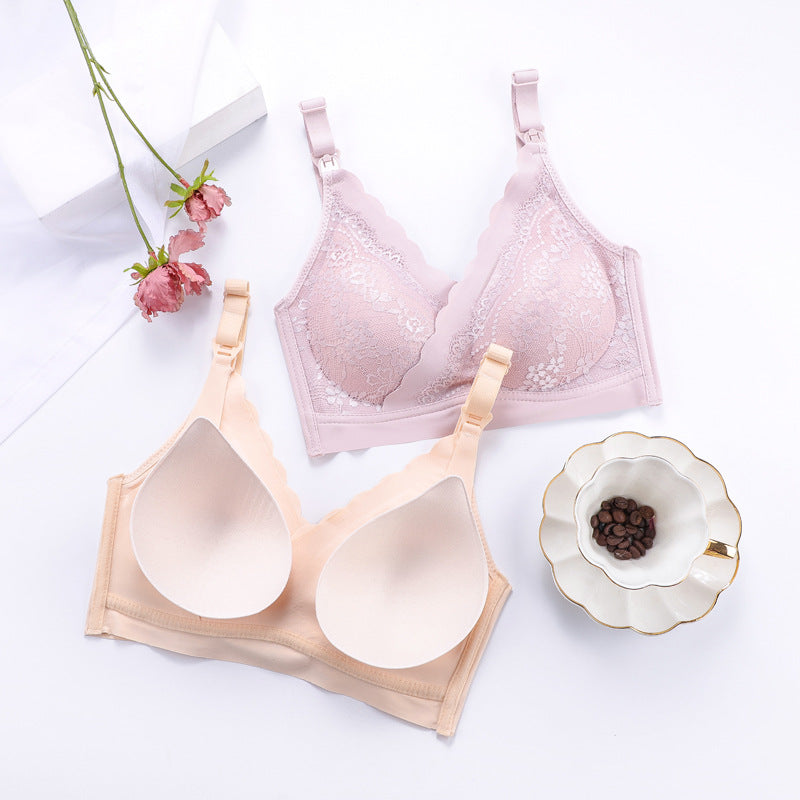 New Style Criss-Cross Nursing Bra Breathable Lace Comfortable Maternity Bra Removable Pad Breastfeeding Bras