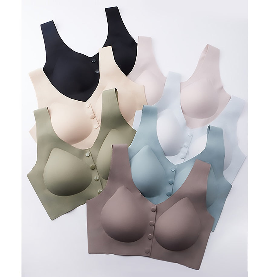 New Maternity Nursing Bra with Front Closure Cups 3D Support Cups for Gathering Bras Breathable Comfortable Seamless Underwear