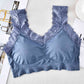 Seamless girls wireless bra ladies removable padded sleep bra lace bralette women elastic push up wholesale soft brassiere