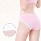 High quality cotton pregnant women's briefs low waist lace belly support maternity support panties