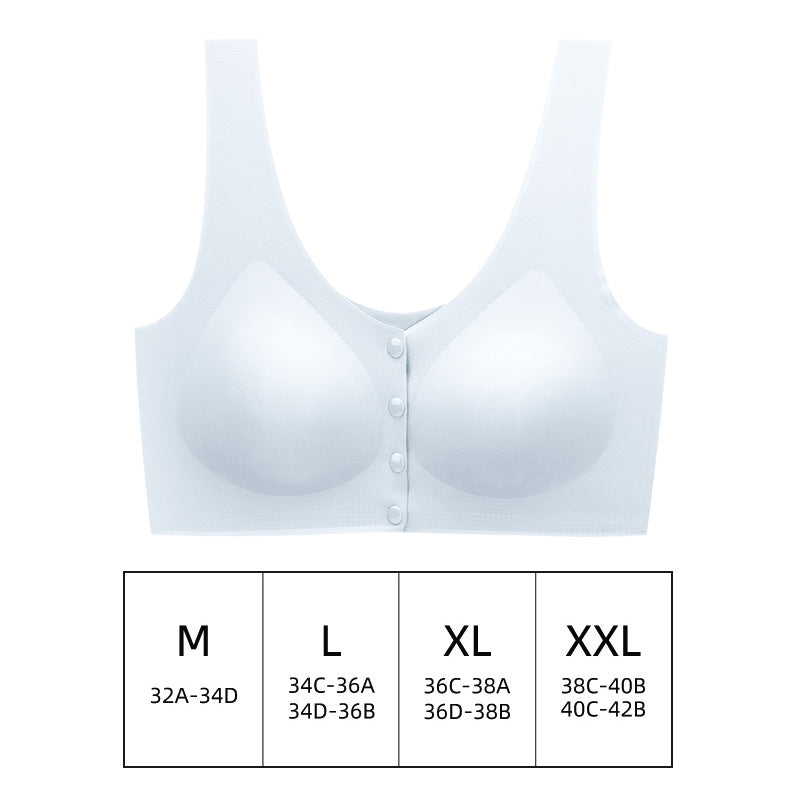 New Maternity Nursing Bra with Front Closure Cups 3D Support Cups for Gathering Bras Breathable Comfortable Seamless Underwear