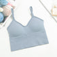 Women sports bra backless U-shaped camisole sexy removable padded yoga top wire free sports bra