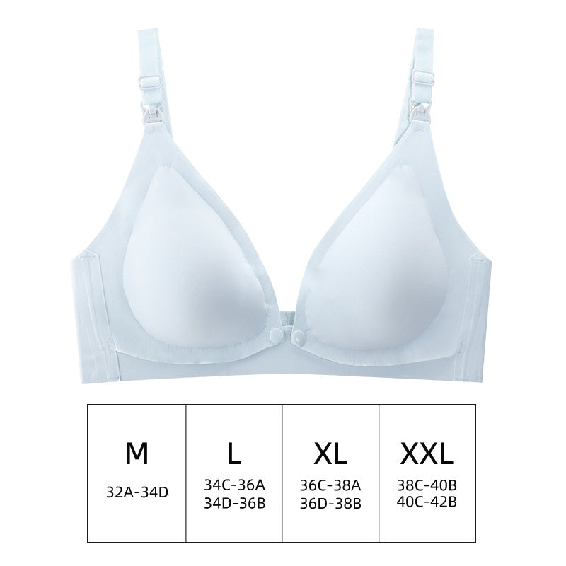 Maternity Nursing Bra Front Opening Bra Gathering Breathable Comfortable Soft Bra Pregnancy Underwear