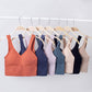 Soft Bralette Removable Padded Yoga Top Camisole Bras Sports Bra Skin-Friendly Lightweight Bra Nylon Spandex Women Crop Tank