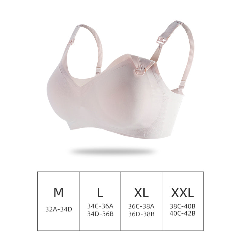 Comfortable laser cutting seamless breast feeding bra wire free nursing bra maternity