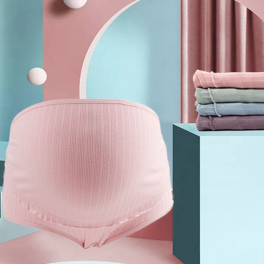 Pregnancy women large size elastic high waist underpants belly support underwear cotton maternity panties