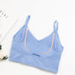 U back Removable padded chest sports Tube Top Wrapped Chest Girl Lady Vest Sexy Seamless Sport Bra