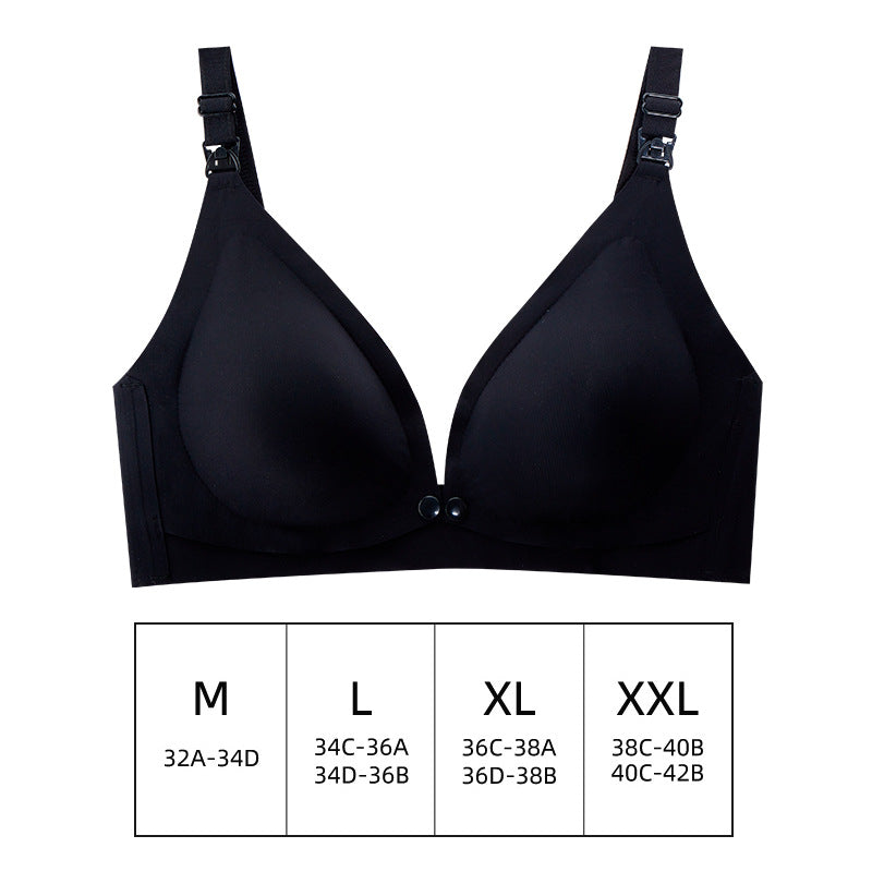 Maternity Nursing Bra Front Opening Bra Gathering Breathable Comfortable Soft Bra Pregnancy Underwear