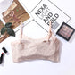 New Arrival Sexy Lace Ice Silk One-Piece Wireless Underwear Comfortable Push Up Sleeping Bra For Women