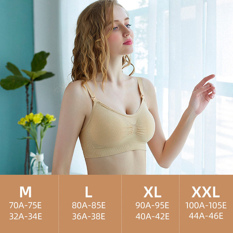 High Quality Plus Size Nursing Bra Breathable Women Breastfeeding Underwear Seamless Maternity Bra Push Up