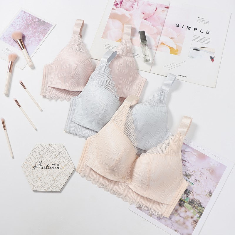 High Quality Sexy Lace Push Up Breastfeeding Underwear Soft Pad Maternity Nursing Front Closure Feeding Bra