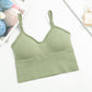 Women sports bra backless U-shaped camisole sexy removable padded yoga top wire free sports bra