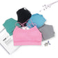 Sexy Women Spaghetti Straps Mesh Camisole Seamless Removable Padded Sport Fitness Running Yoga Bra