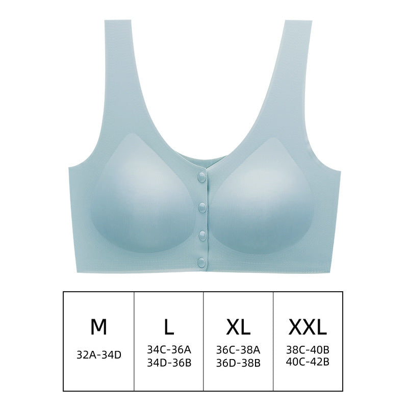 New Maternity Nursing Bra with Front Closure Cups 3D Support Cups for Gathering Bras Breathable Comfortable Seamless Underwear