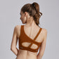New design high impact back cross straps sexy strappy back sports bra