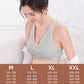 Cotton criss-cross v neck maternity nursing bra women's wireless breast feeding bras back lace push up breastfeeding bra