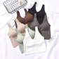 Autumn new listing v neck push up camisole ladies wireless underwear girls breathable vest bra