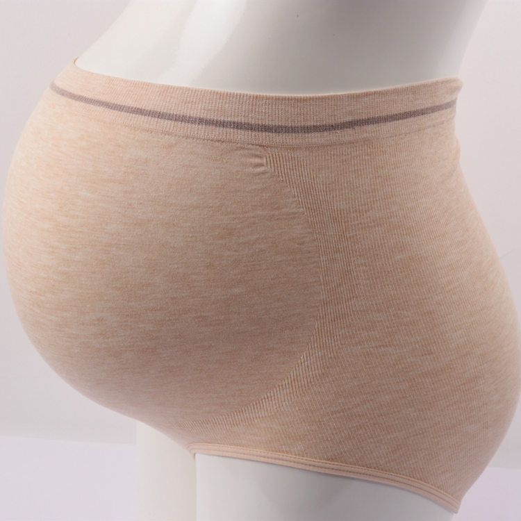 Seamless stretch maternity underwear panties high waist large size pregnant women's briefs breathable cotton pregnancy panties