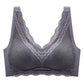 Stylish High-quality Women Wirefree Lingerie Push Up Breathable Vest Bralette Sexy Lace Embroidery Bra