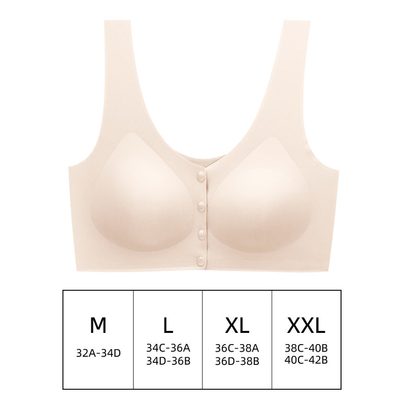 New Maternity Nursing Bra with Front Closure Cups 3D Support Cups for Gathering Bras Breathable Comfortable Seamless Underwear