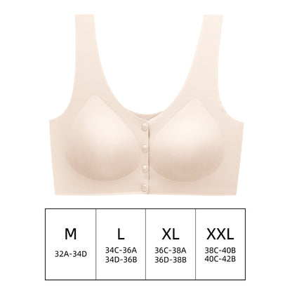 New Maternity Nursing Bra with Front Closure Cups 3D Support Cups for Gathering Bras Breathable Comfortable Seamless Underwear