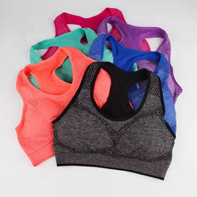 High Impact Seamless Women Outdoor Sportswear Top Professional Breathable Running Underwear Quick Drying Fitness Yoga Bra