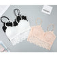 Women Camisole Bra Lace Bralette With Removable Padded Cotton Sleep Bra Soft Lace Floral Crop Top Bralette
