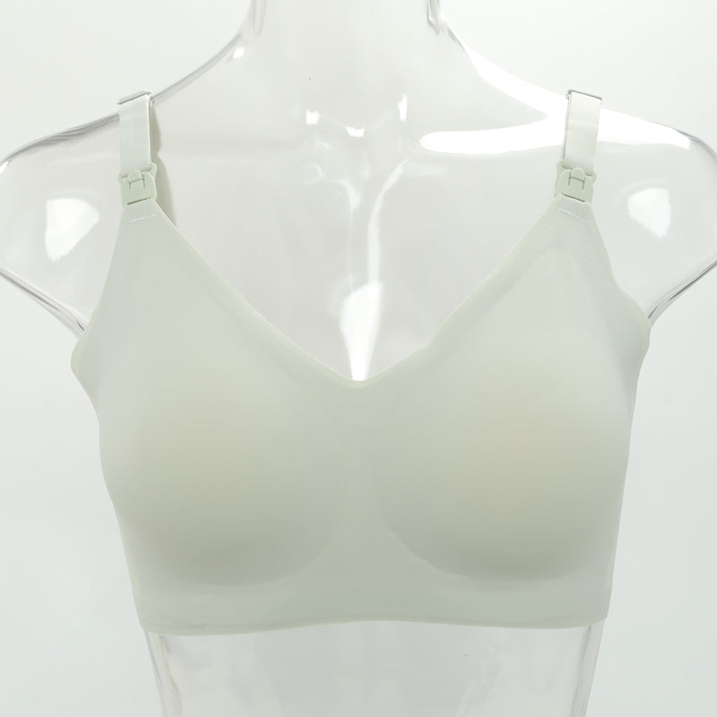 Hot Selling Women Front Open Button Breastfeeding Bras One-piece Convenient Feeding Pregnancy Maternity Nursing Bra