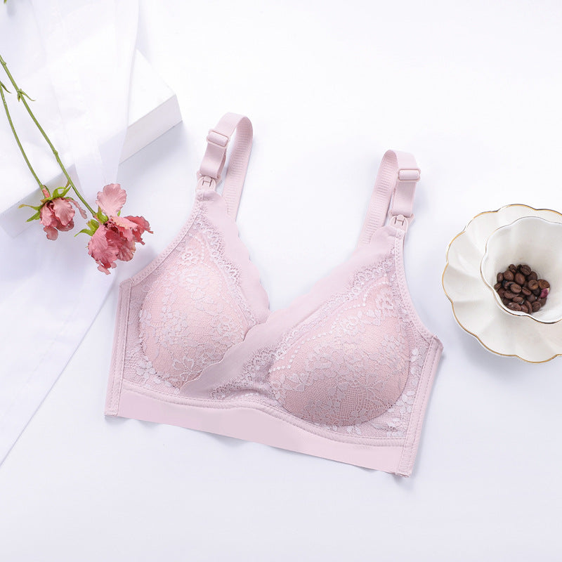 New Style Criss-Cross Nursing Bra Breathable Lace Comfortable Maternity Bra Removable Pad Breastfeeding Bras