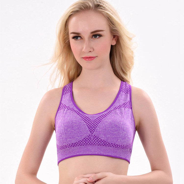 High Impact Seamless Women Outdoor Sportswear Top Professional Breathable Running Underwear Quick Drying Fitness Yoga Bra