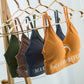 High Quality Fitness Padded Backless Bras Moon Print Seamless Workout Yoga Bra for Women