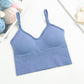 Women sports bra backless U-shaped camisole sexy removable padded yoga top wire free sports bra
