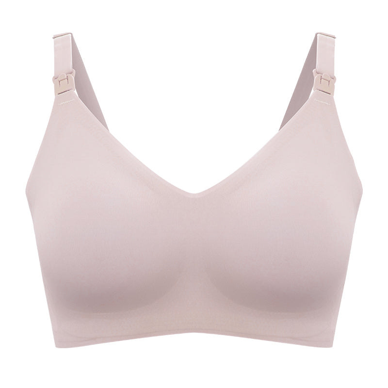 Hot Selling Women Front Open Button Breastfeeding Bras One-piece Convenient Feeding Pregnancy Maternity Nursing Bra