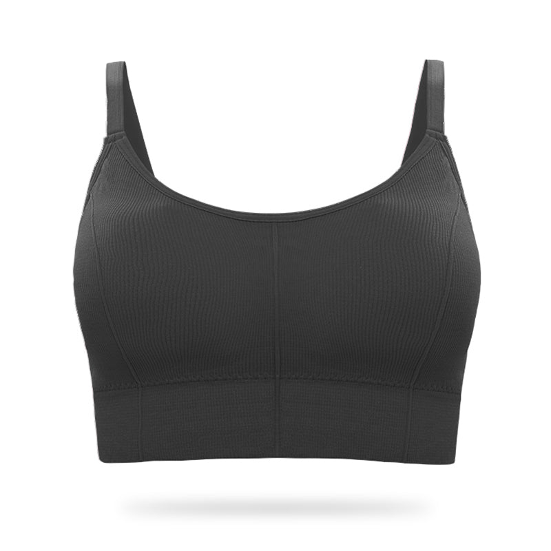 Women's Popular Tube Top Seamless Rib Sports Bra Girl Lady Vest Camisole Sexy Removable Padded Yoga Bras Underwear