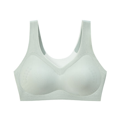 New Women's Laser Cut Underwear Wire-Free Sports Yoga Sleep Bra Summer Ultra-thin Vest Style Bralette
