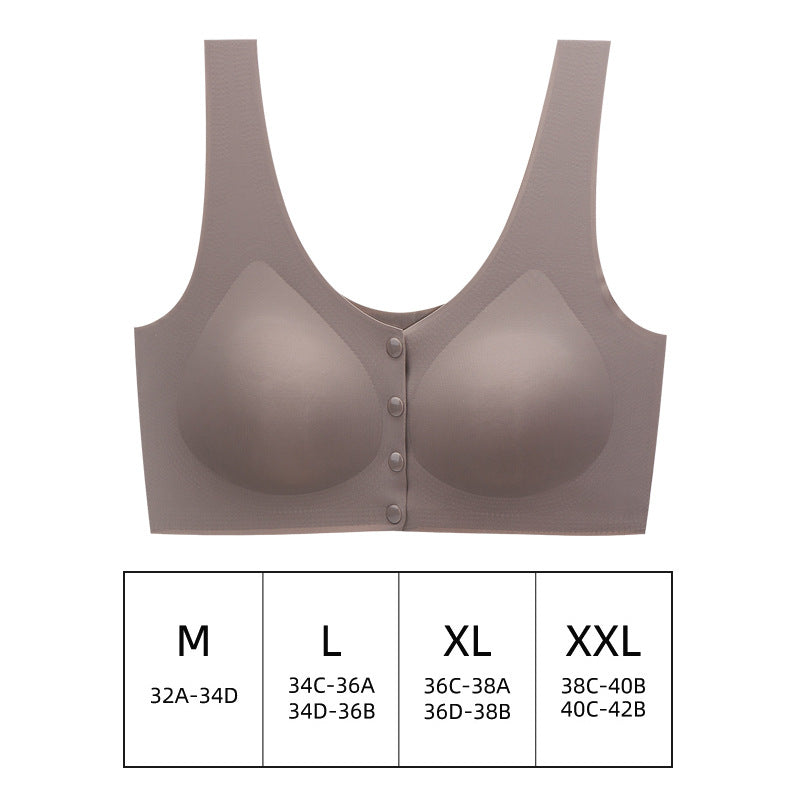 New Maternity Nursing Bra with Front Closure Cups 3D Support Cups for Gathering Bras Breathable Comfortable Seamless Underwear