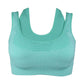 OEM Customized Adult Fitness Yoga Bra Push Up Removable Padded Halter Ladies Seamless Sports Bra Top