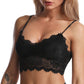 Women Camisole Bra Lace Bralette With Removable Padded Cotton Sleep Bra Soft Lace Floral Crop Top Bralette