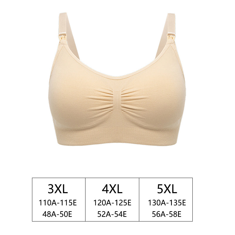 Seamless Plus Size Nursing Bra Breathable Women Breastfeeding Underwear High Quality Maternity Bra Push Up