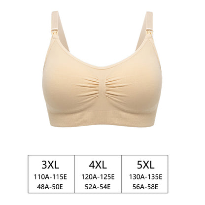 Seamless Plus Size Nursing Bra Breathable Women Breastfeeding Underwear High Quality Maternity Bra Push Up