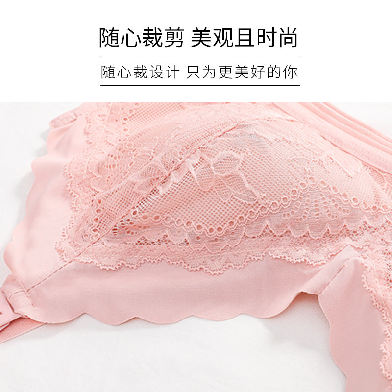 Nursing Breastfeeding Bra Gathered Wire Free Pure Cotton Pregnant Women's Underwear Soft Comfortable Maternity Bra Thin