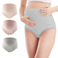 Pregnant women high waist belly lift maternity panties plus size cotton lace over bump briefs