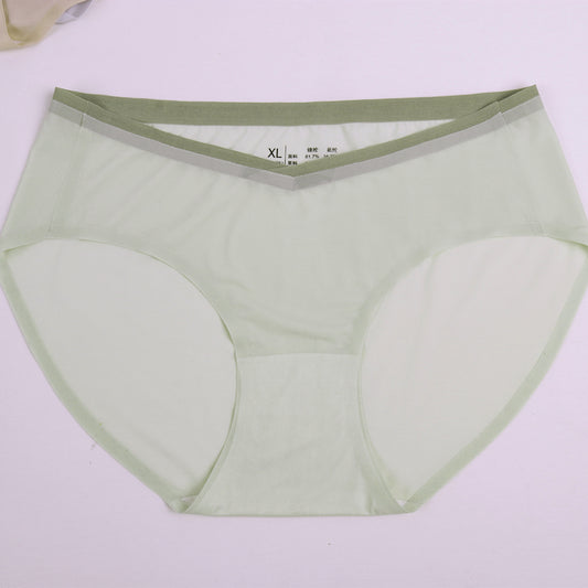 New Breathable One-Piece Pregnant Women's Underwear Low Waist Ultra Thin Large Size Maternity Briefs