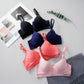 Hot sale women's underwear deep v push up bra removable padded thin cup underwire double adjustable straps seamless bra